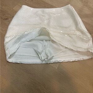 Abercrombie & Fitch Cream Sequin Skirt